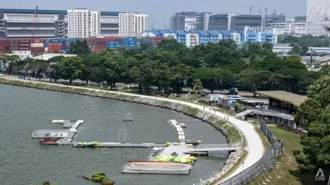 Buaya Muara Muncul di Waduk Pandan Singapura: Aktivitas Air Dihentikan, Warga Tenang