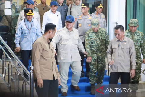 Kehadiran Prabowo di Palangka Raya: Jaminan Pusat untuk Perkuat Penanganan Karhutla Kalteng