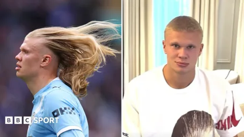 Haaland Gundul untuk Musim Baru: 'New Season, New Trim'
