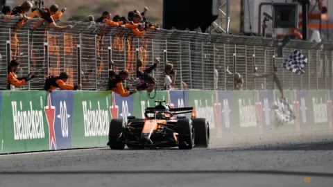 Norris Kembali Menang di GP Belanda, Antonelli Kokoh di Puncak Klasemen F1