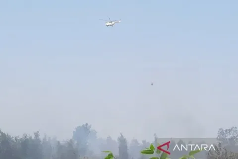 Empat Helikopter Water Bombing Dikerahkan BNPB Kendalikan Karhutla di Kalsel