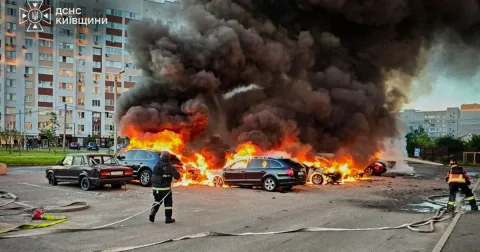 Gelombang Drone Rusia Kembali Hantam Kyiv: 15 Jam Lockdown, Warga Diimbau Evakuasi