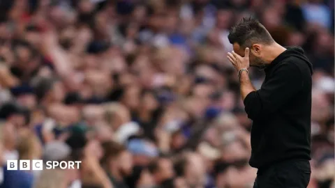 Tottenham Terpuruk di Dasar Klasemen: De Zerbi Tetap Tenang, tapi Suporter Mulai Geram