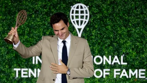 Roger Federer Resmi Masuk Hall of Fame Tenis: 'Ini Bukan Perpisahan'