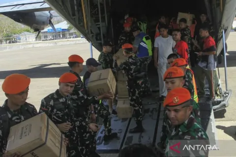 TNI AU Kerahkan Armada Hercules hingga A400M, 729 Ton Bantuan Mengalir ke NTT