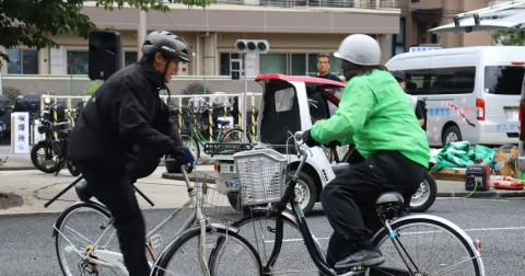 Polisi Tokyo Gelar Festival Keselamatan Lalu Lintas dengan Aksi Stunt