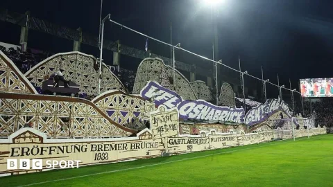 Tifo Rollercoaster Osnabruck Spektakuler, Kane Hancurkan Pesta di Piala DFB