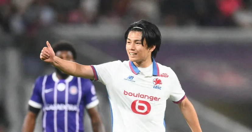 Debut Manis Ayase Ueda: Gol Kemenangan Lille atas Toulouse di Ligue 1