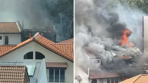 Kebakaran Rumah Dua Lantai di Singapura: Satu Korban Dirawat, 30 Warga Dievakuasi