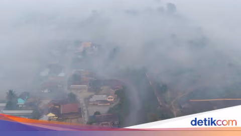 Asap Karhutla Kembali Selimuti Palembang, Jarak Pandang Menurun Drastis