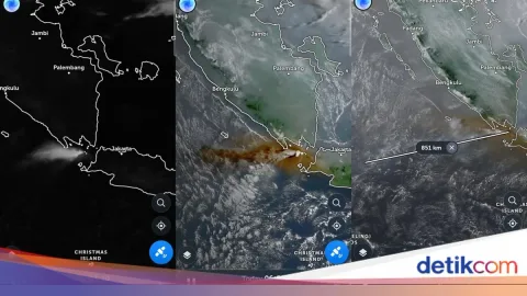 Kolom Erupsi Anak Krakatau Diduga Tembus Tropopause: Analisis Satelit Ungkap Potensi Dampak Cuaca dan Iklim