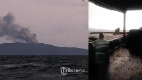 Erupsi Anak Krakatau Hujani Nelayan di Selat Sunda: Tim SAR Siaga Hadapi Ancaman Debu ke Pulau Sebesi