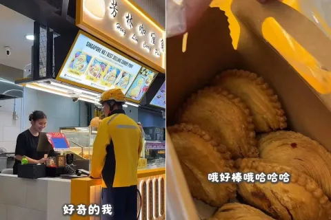 Viral Kurir Terbang ke Singapura demi Kari Puff, Meituan Buka Suara