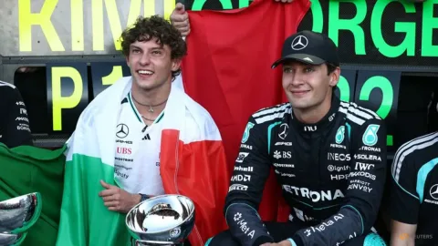 Russell Akui Gelar Juara F1 Hampir Pasti Milik Antonelli usai Sapu Bersih di Monza