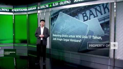 Rekening Gratis untuk Warga 17 Tahun ke Atas: Rp11 Triliun Disiapkan, Saldo Awal Rp50.000