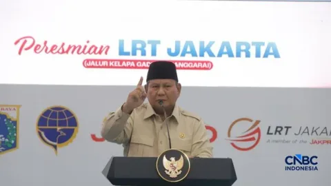Prabowo: Gotong Royong Elite Kunci Indonesia Bangkit, Danantara Diminta Biayai LRT