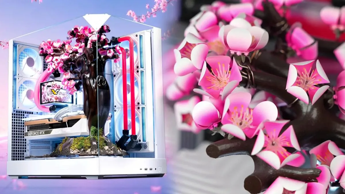 Aftershock PC Luncurkan Cherry Bloom: PC Gaming Rp200 Juta dengan Bunga Titanium yang Mekar Saat Panas