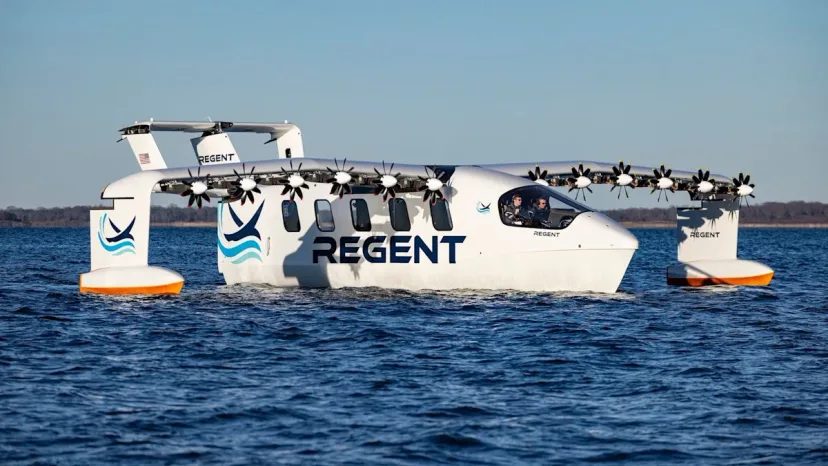 REGENT Uji Terbang Perdana Seaglider: Kapal Bersayap Listrik Siap Masuk Produksi