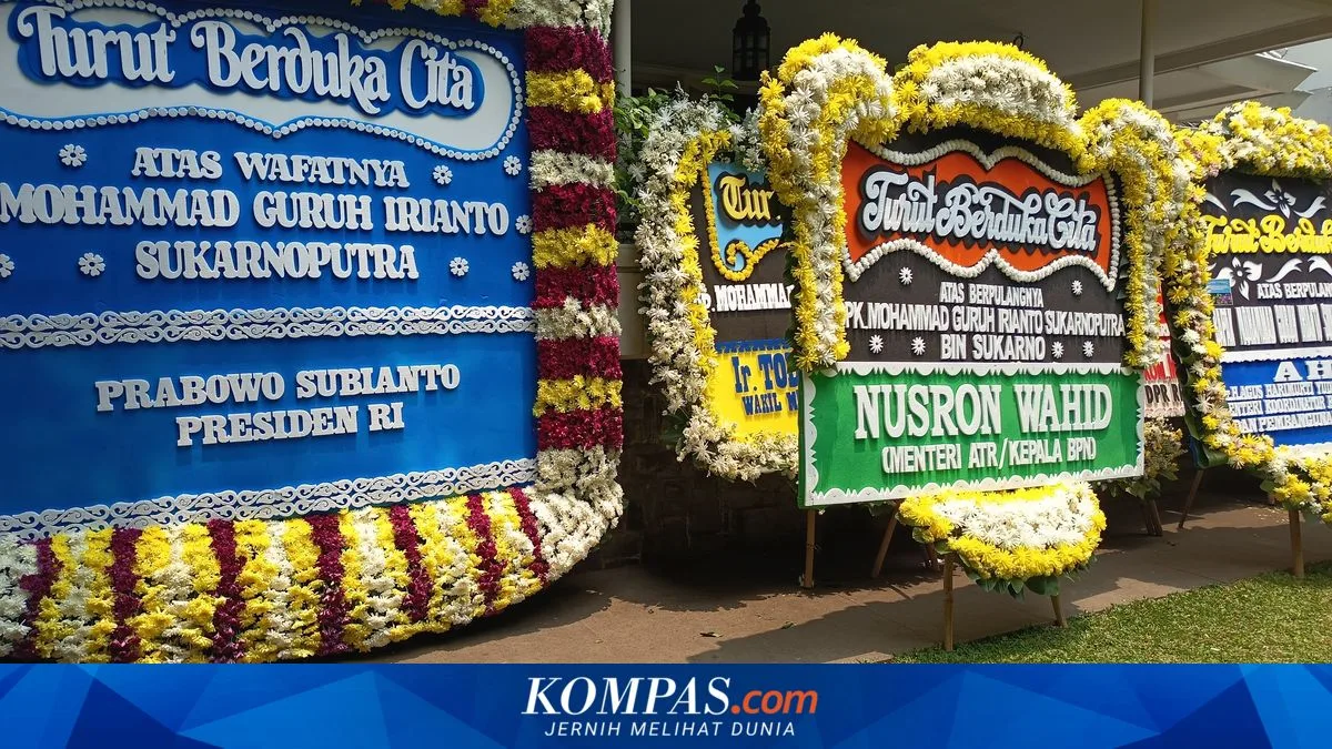 Prabowo and the Merah Putih Cabinet Send Floral Tributes, Guruh Soekarnoputra to Be Buried Beside Fatmawati