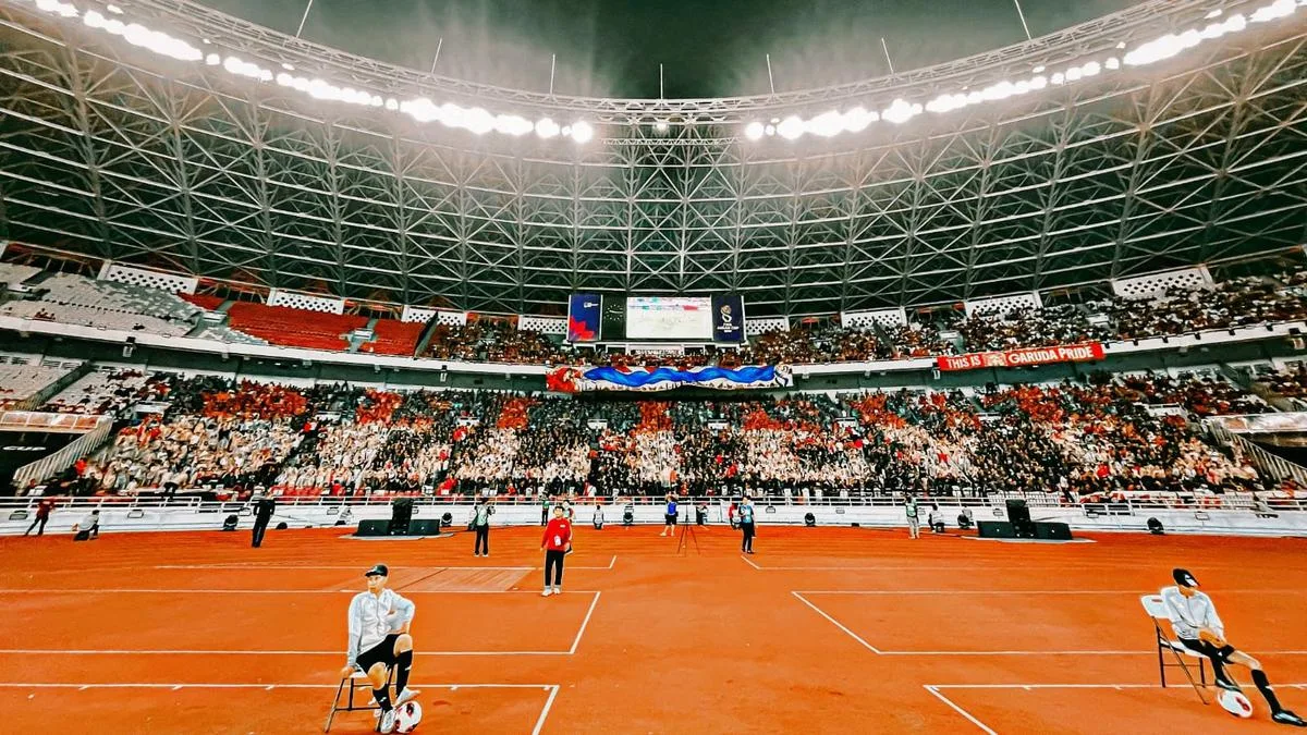 Mural "BELIEVE" 2.625 Suporter di SUGBK Pecahkan Rekor MURI, Indonesia Bungkam Singapura 2-0