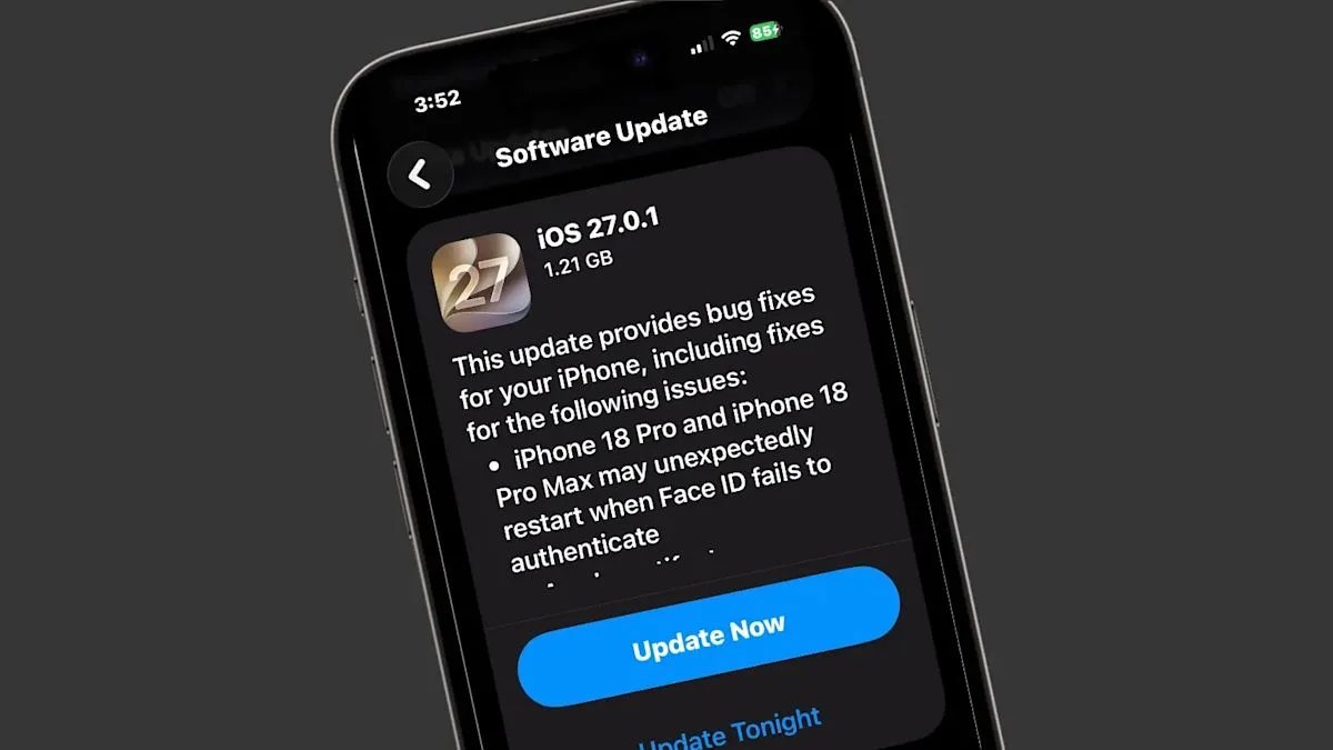 Apple Rilis iOS 27.0.1, Tambal Bug Layar Beku hingga Kamera iPhone 18 Pro