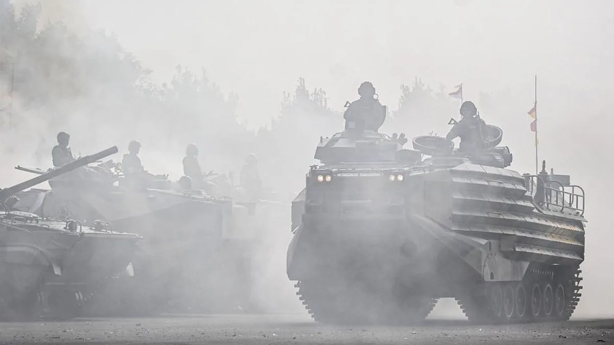 12 AAV M-35 Amphibious Combat Vehicles from US Bolster Marines, Defense Minister Sjafrie Leads Handover