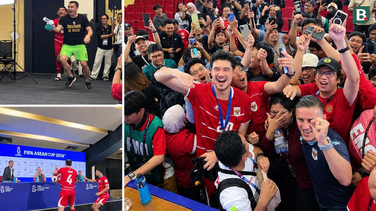 Pistol Air di Ruang Pers: Selebrasi Timnas Indonesia Usai Juara ASEAN Cup 2026