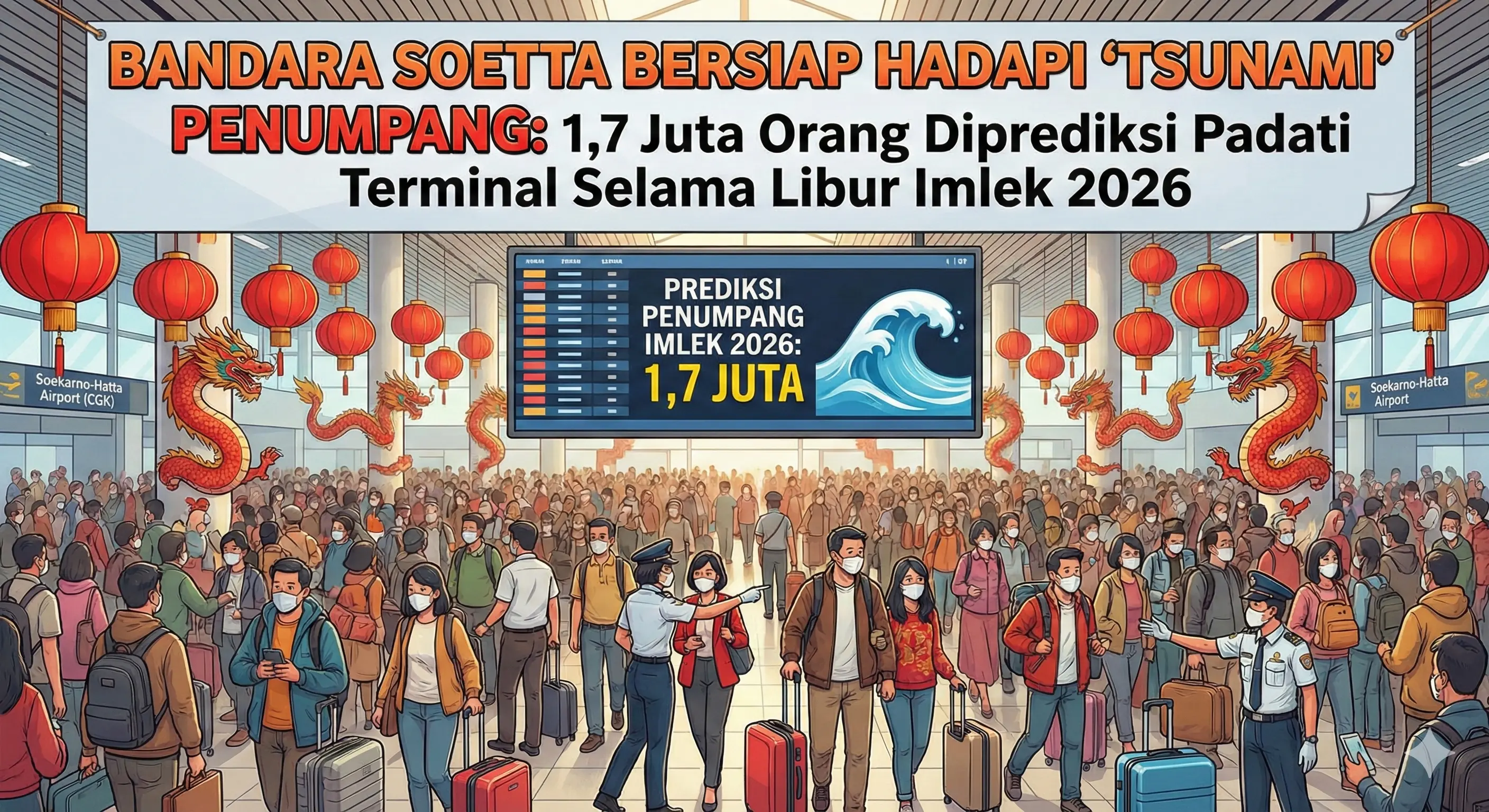 Bandara Soetta Bersiap Hadapi 'Tsunami' Penumpang: 1,7 Juta Orang Diprediksi Padati Terminal Selama Libur Imlek 2026