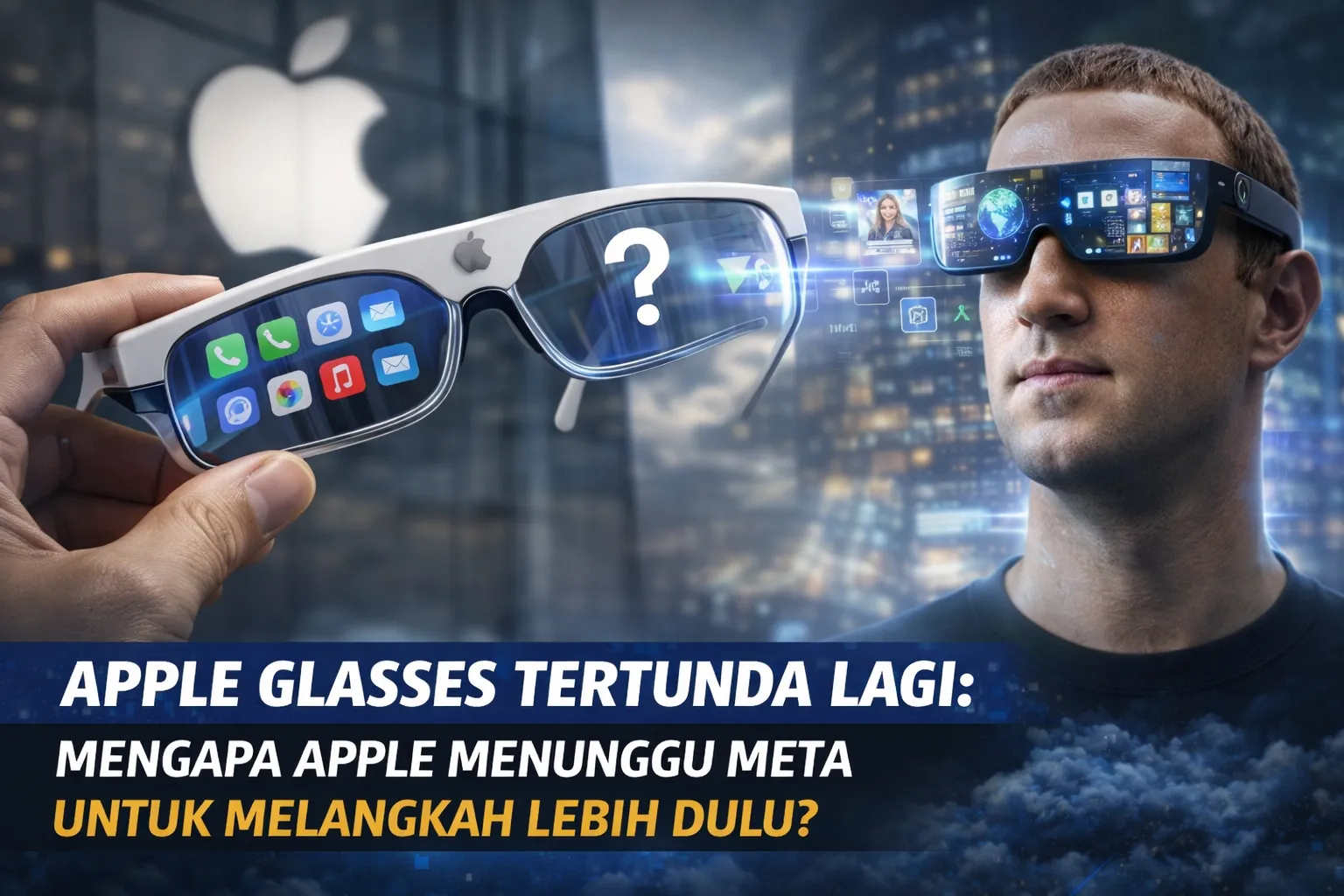 Apple Glasses Tertunda Lagi: Mengapa Apple Menunggu Meta untuk Melangkah Lebih Dulu?