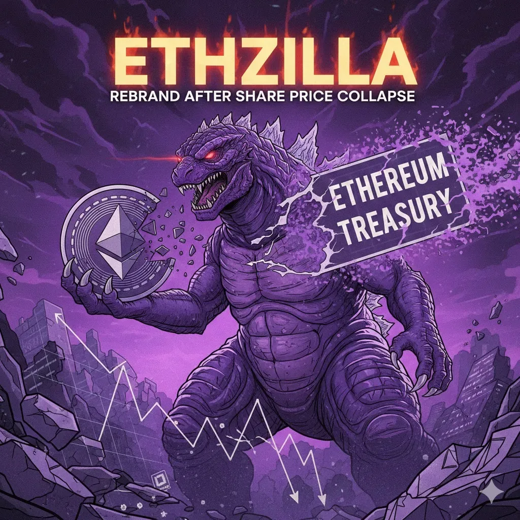 Rebranding di Tengah Krisis: ETHZilla Tanggalkan Label "Ethereum Treasury" Usai Harga Saham Terjun Bebas