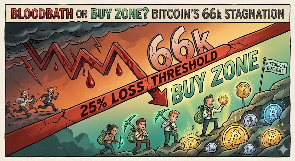 Titik Nadir atau Zona Beli? Bitcoin Sentuh Ambang Batas Penurunan 25% yang Secara Historis Menandai Dasar Pasar