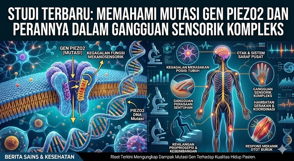 Studi Terbaru: Memahami Mutasi Gen PIEZO2 dan Perannya dalam Gangguan Sensorik Kompleks