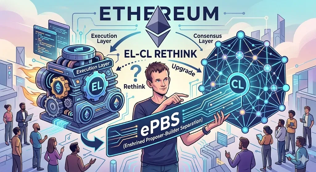 Evolusi Arsitektur: Ethereum Pertimbangkan Rombak Hubungan EL-CL demi Desentralisasi Melalui Mekanisme ePBS