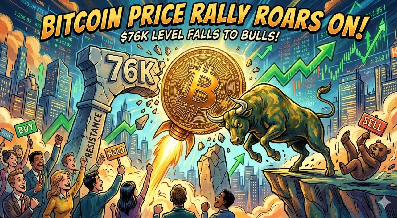 Reli Bitcoin Kian Tak Terbendung: Level 76 Ribu Dolar Takluk di Tangan Bulls