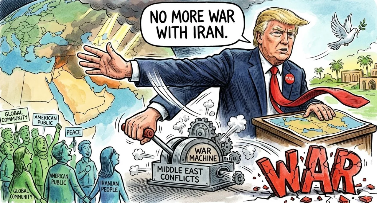 Trump Beri Sinyal Akhir Perang Iran: Klaim Target Militer Hampir Habis