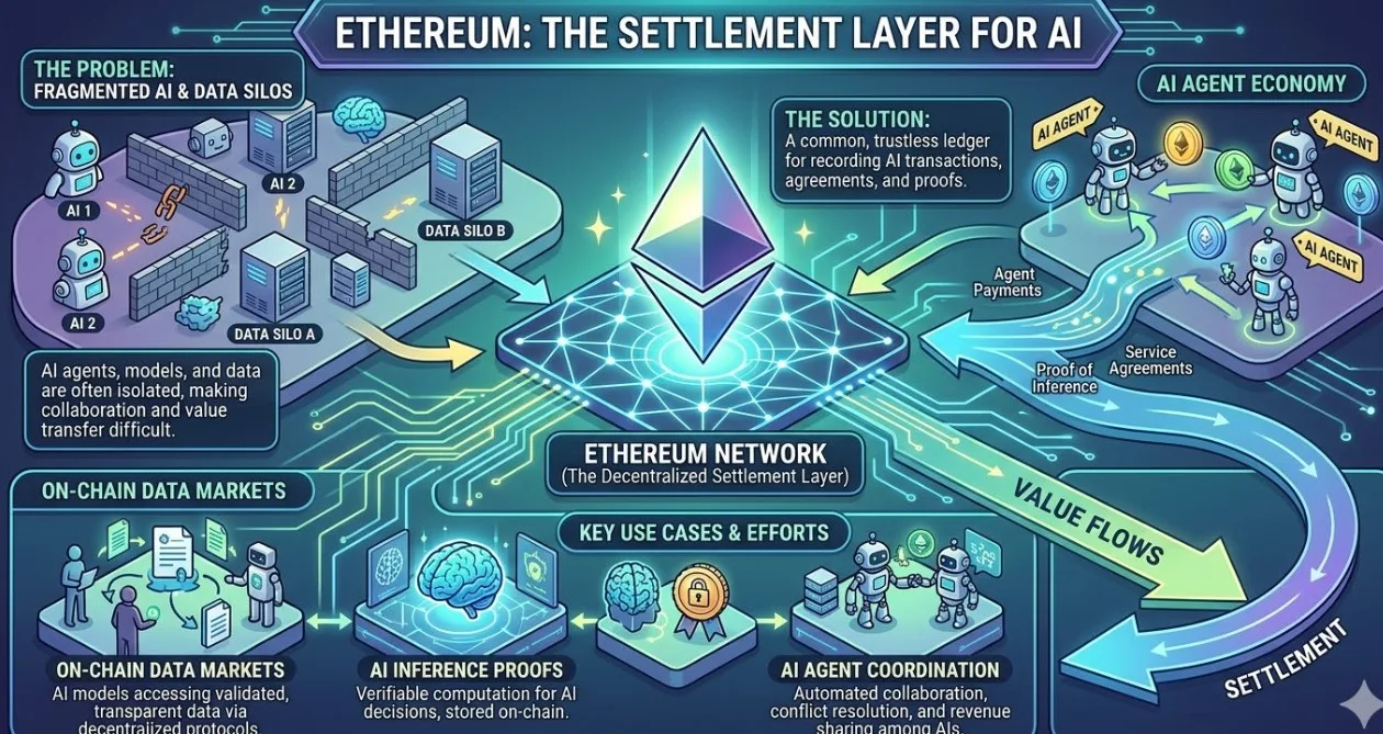 Ethereum Incar Posisi Infrastruktur Utama Penyelesaian Transaksi Kecerdasan Buatan Global