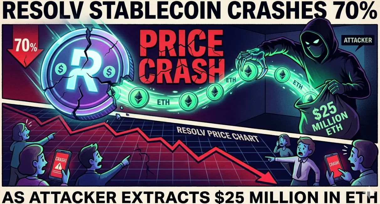 Protokol Resolv Runtuh Setelah Eksploitasi Senilai $25 Juta dalam Ethereum Memicu De-Pegging Stablecoin Sebesar 70 Persen