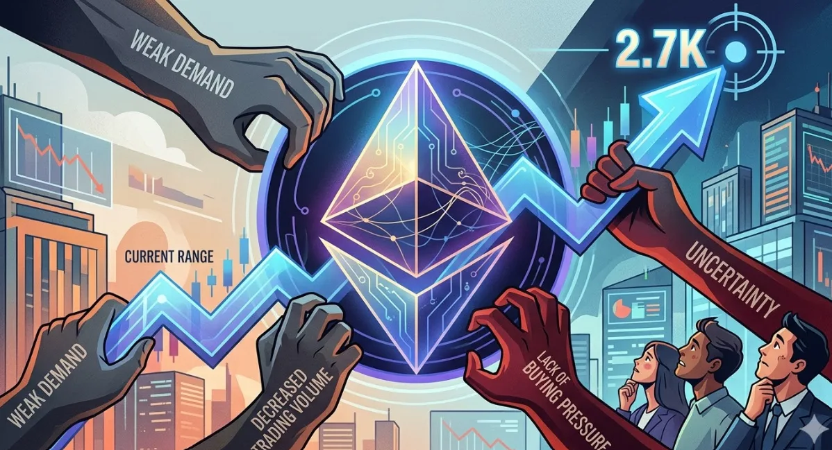 Ethereum Incar Level $2,7k: Akankah Lemahnya Permintaan Menjadi Penghalang Utama?