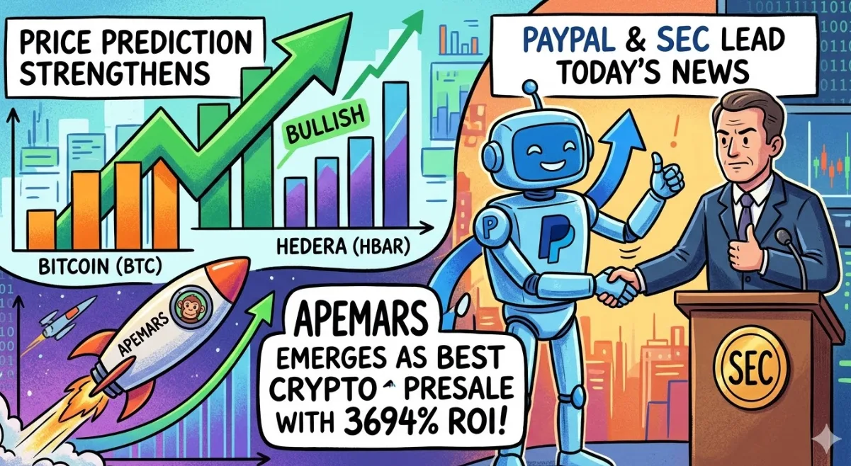 Sentimen Campuran: Ekspansi PayPal vs Tekanan SEC dalam Volatilitas Bitcoin & Hedera