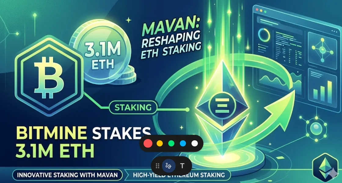 BitMine Stake 3,1 Juta ETH: Protokol Mavan Siap Revolusi Standar Staking Institusi