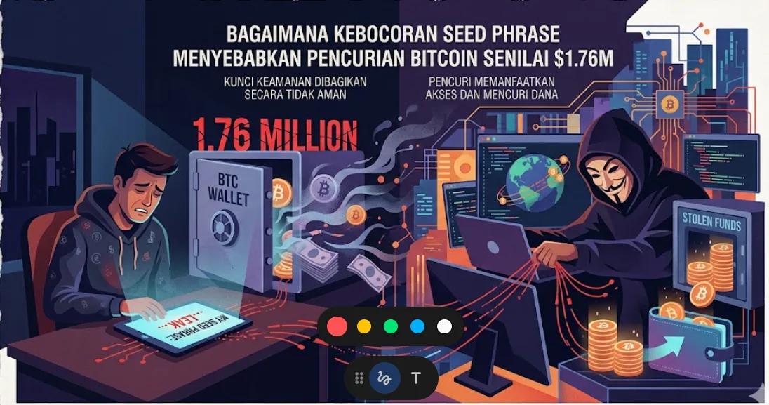 Tragedi Keamanan: Kebocoran Seed Phrase Berujung Pencurian Bitcoin $176 Juta