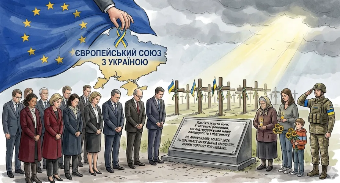 Peringatan Bucha 2026! Uni Eropa Pertegas Janji Setia pada Ukraina