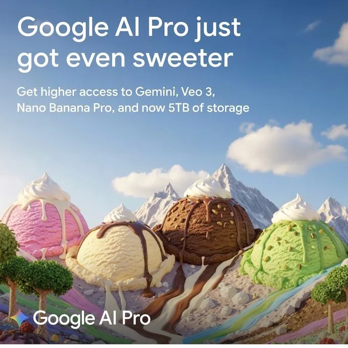 Google Lipat Gandakan Kapasitas Penyimpanan Google AI Pro Menjadi 5TB Tanpa Biaya Tambahan