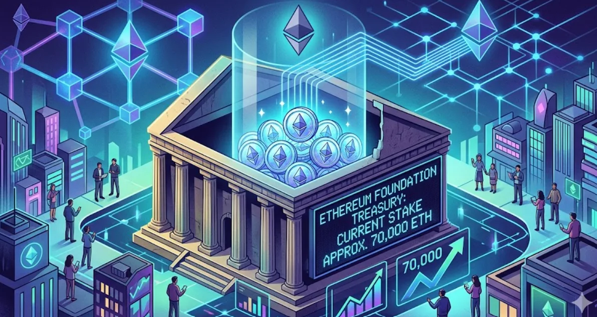 Treasury Power! Ethereum Foundation Mendekati 70.000 ETH dalam Staking Perbendaharaan