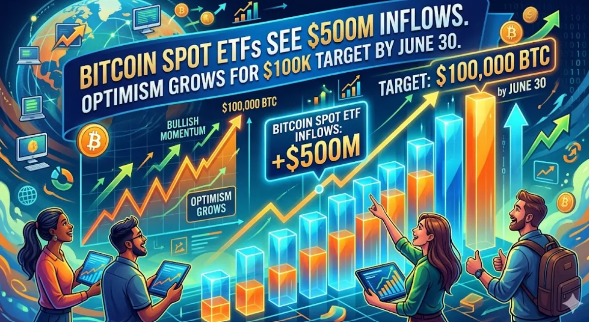 Target $100K di Depan Mata: Injeksi ETF Perkuat Optimisme Bitcoin Sebelum Juni!