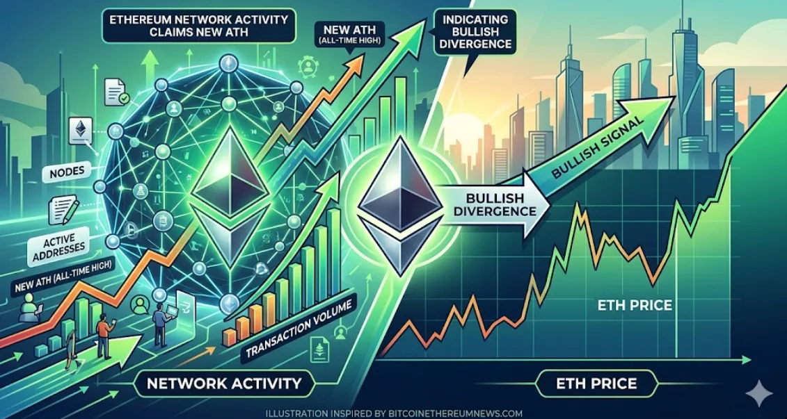 Ethereum Pecahkan Rekor Aktivitas Jaringan: Sinyal Kebangkitan di Balik Bayang-Bayang Bitcoin
