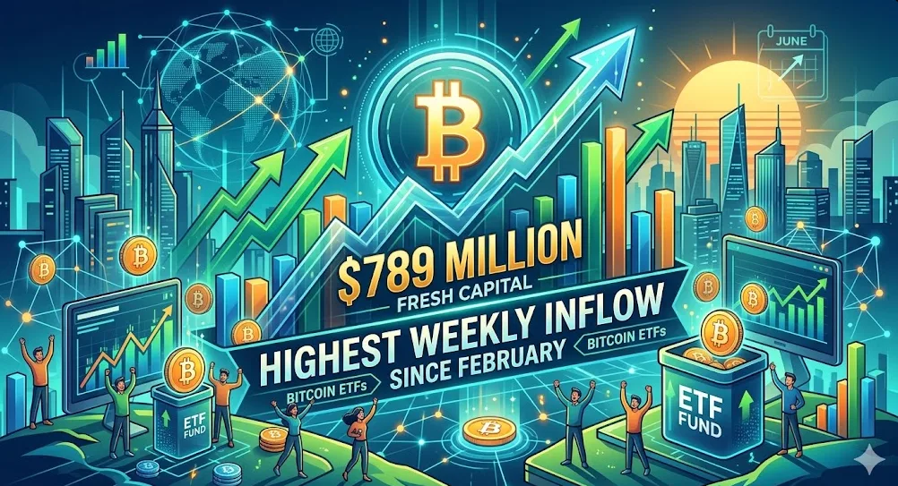 Arus Masuk Terbesar Sejak Februari: ETF Bitcoin Sedot $789 Juta Dana Segar