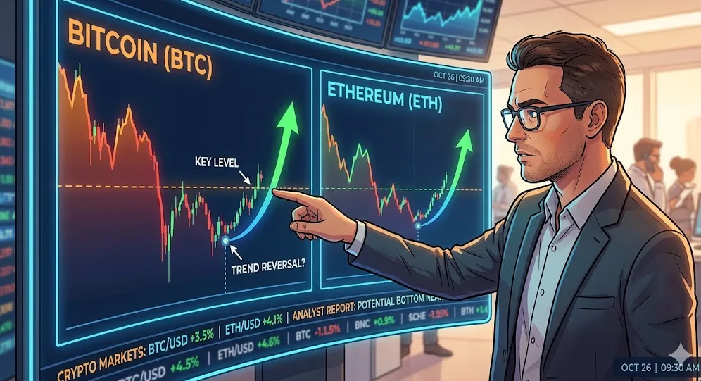 Titik Balik Pasar: Analis Sebut BTC & ETH Dekati Level Penentu Arah Tren