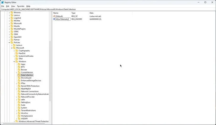 Trik Edit Registry Ini Ampuh Kurangi Data yang Dikirim Windows 11 ke Microsoft