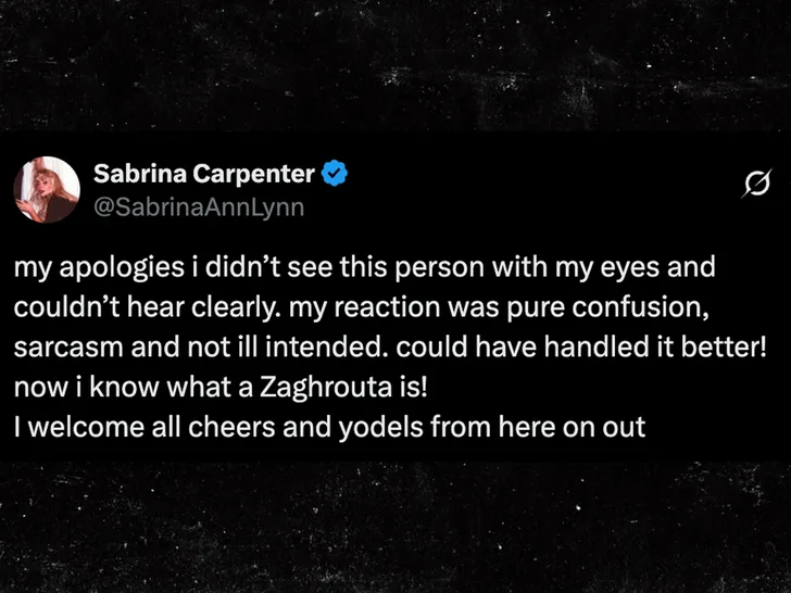 Sabrina Carpenter Minta Maaf Usai Salah Mengira Sorakan Budaya Arab Sebagai Yodel di Coachella